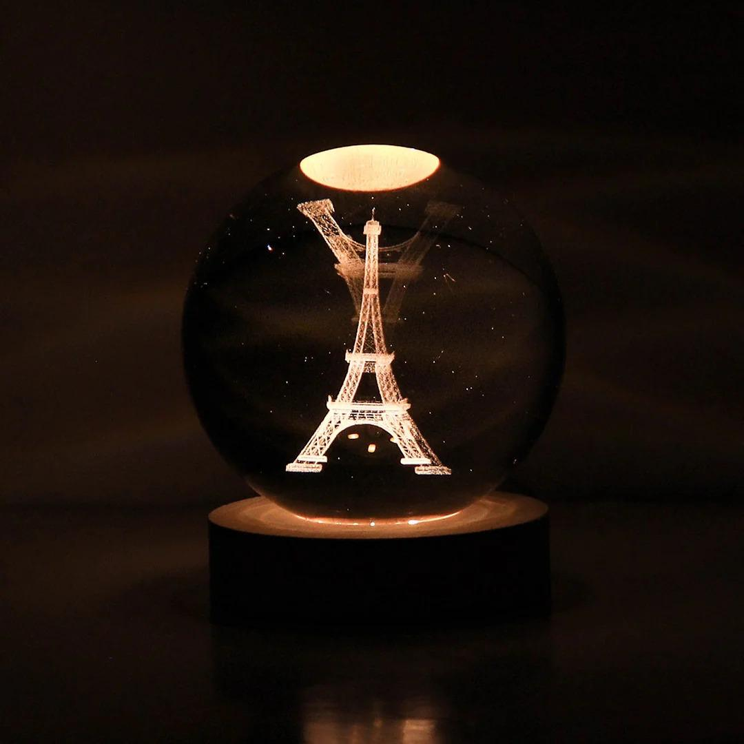 LAMPARA LED DE BOLA DE CRISTAL