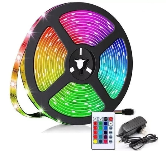 CINTA LUZ LED RGB MULTICOLOR POR 5 MTS