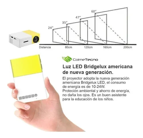MINI PROYECTOR LED VIDEO BEAM 600 LUMENS