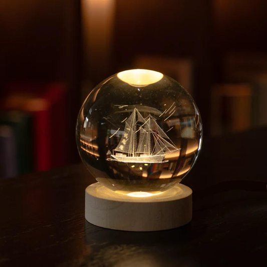 LAMPARA LED DE BOLA DE CRISTAL