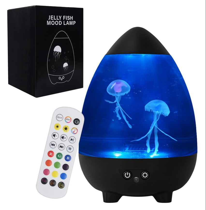 LÁMPARA CON MEDUSAS FLOTANTES