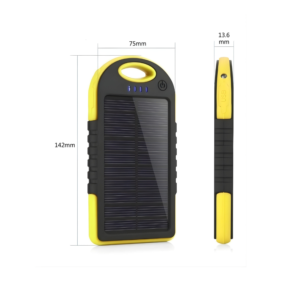 BATERIA PORTATIL SOLAR RECARGABLE 12000m